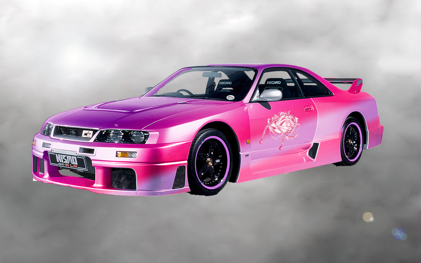 Windows Wallpaper Car Nissan Pink Ladys