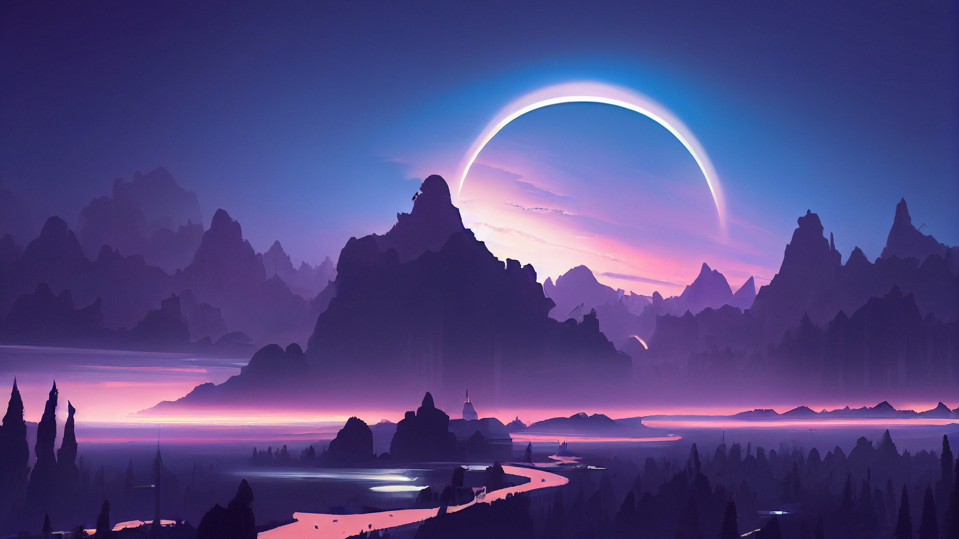 Illustrator Planet Ai Art 4k Laptop Full HD 1080p Wallpaper