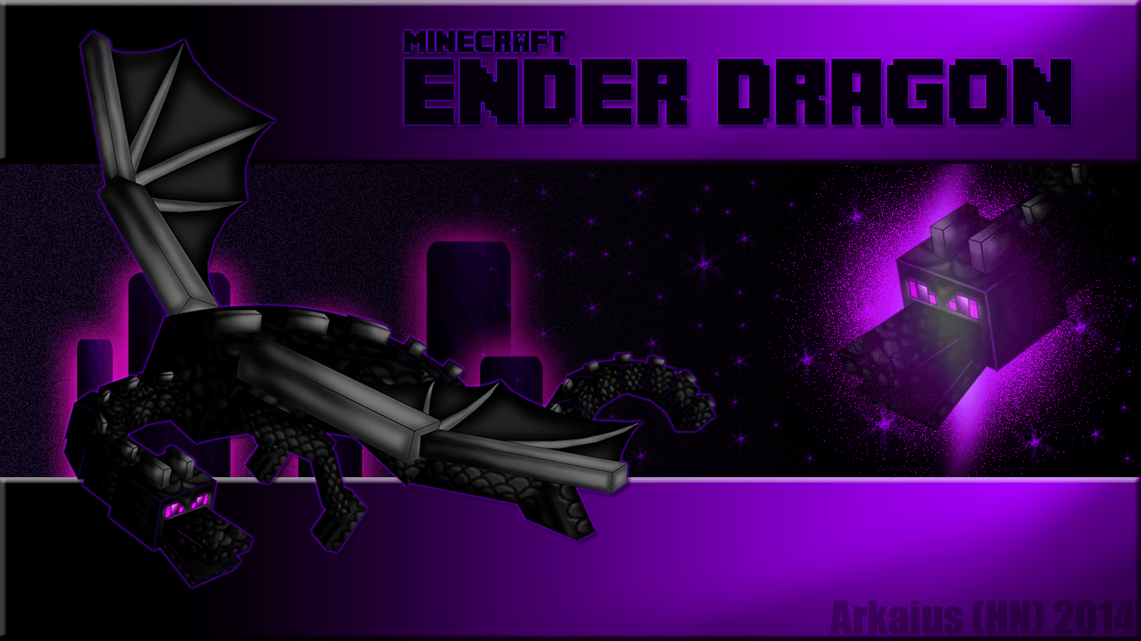 Minecraft Ender Dragon Wallpaper Top