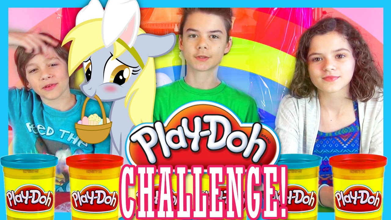 Play Doh Easter Bunny Challenge Dough Clay