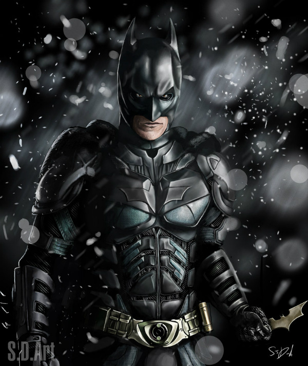 Retratos Digitales De The Dark Knight Rises Con Batman Bane Y Joker