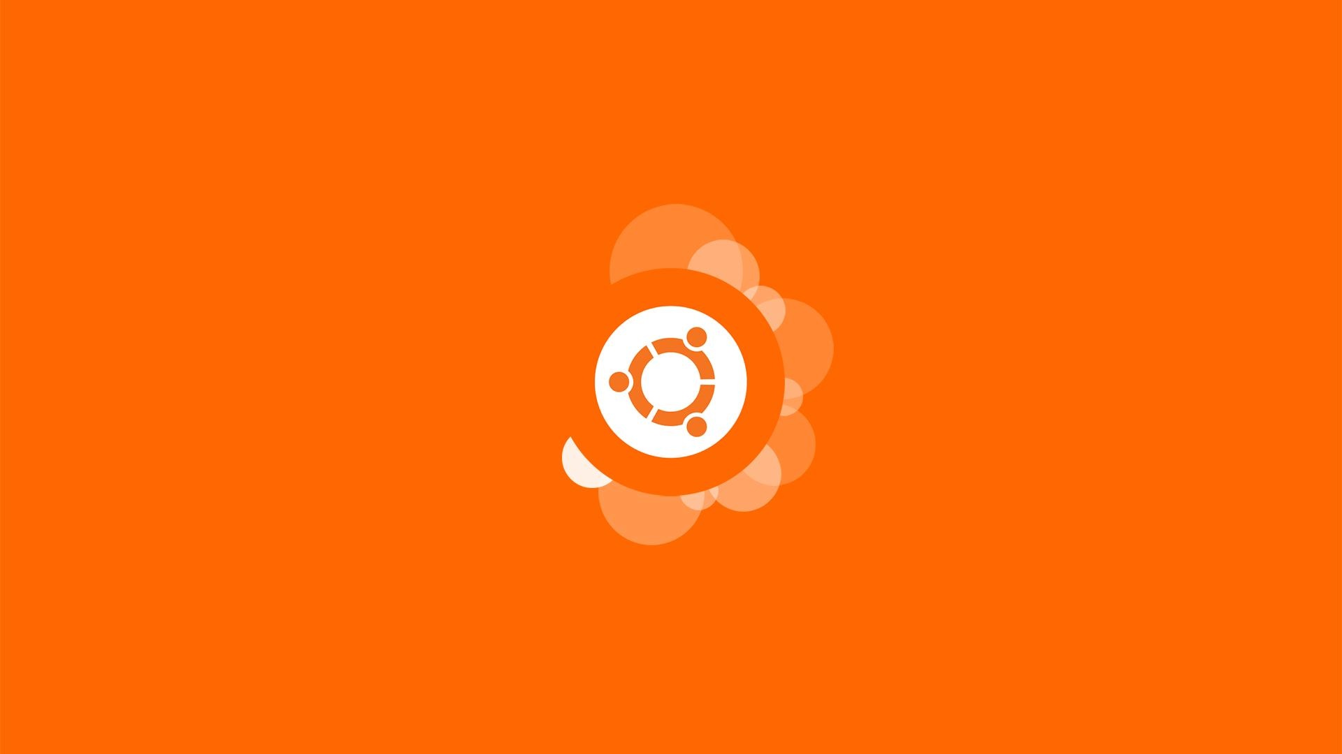 Ubuntu Orange Background Wallpaper