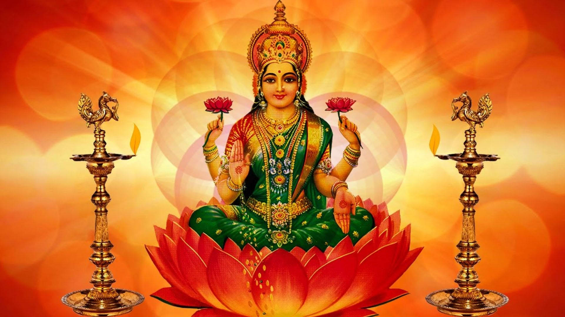 Goddess Lakshmi HD Wallpaper
