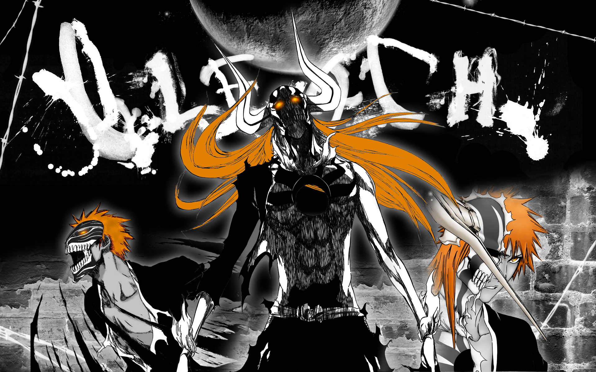 And Hollow Ichigo Bleach Wallpaper Image