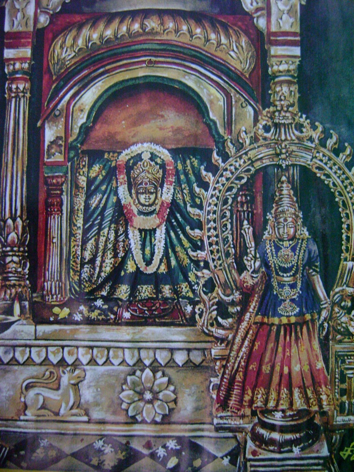 Free download Kasi Visalakshi Art Painting Deities [1200x1600] for your 