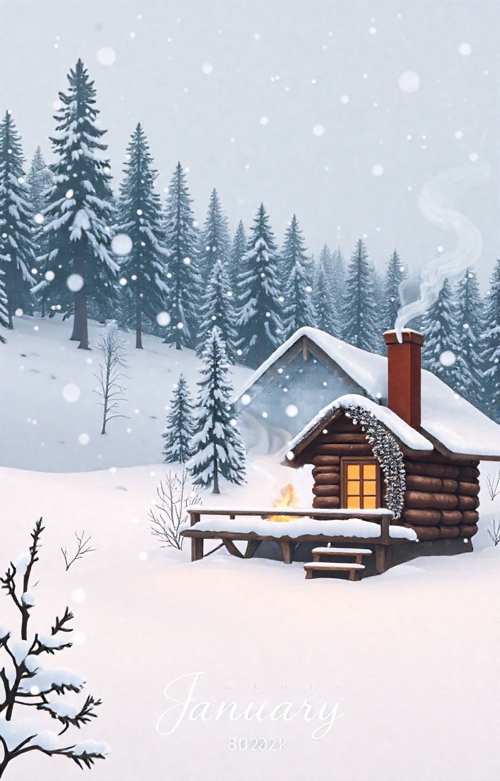 January Calendar Wallpaper