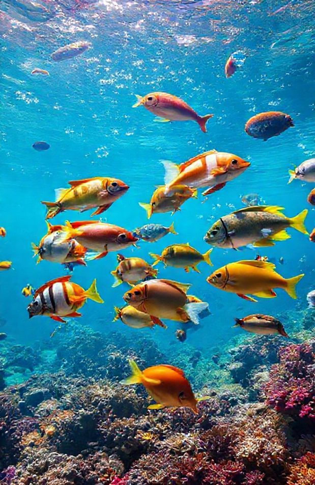 Live Moving Fish Wallpaper