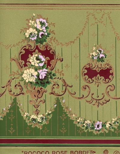 Victorian Rose Wallpaper Border Words On Home Colour