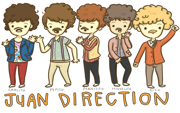 One Direction Cartoon   Juan Direction png by NarrysUnicorn on