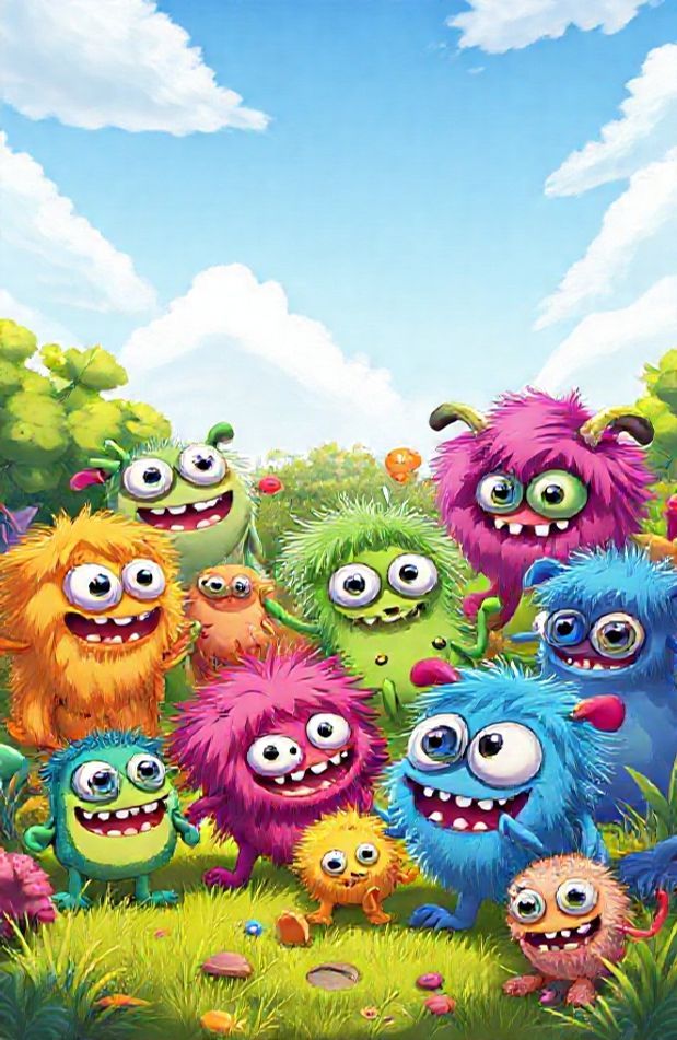 Cute Monster Wallpaper