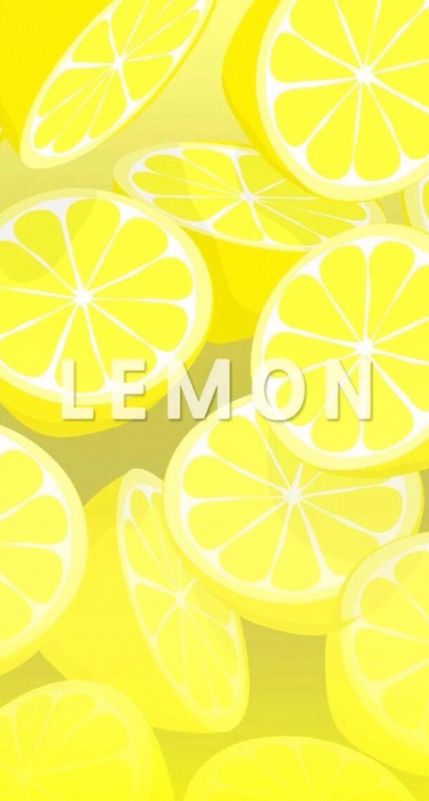 Background Fruits Lemon Pattern Wallpaper iPhone