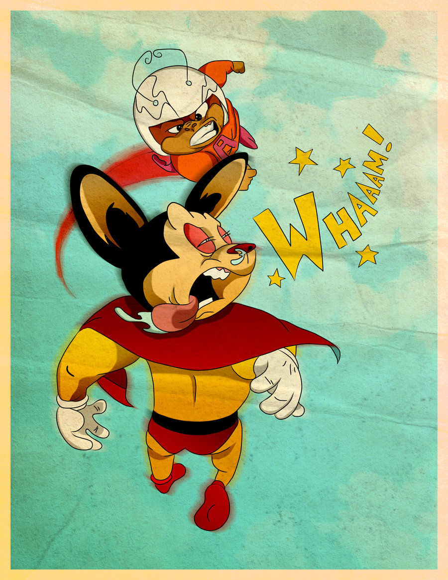 Mighty Mouse Vs Atom Ant By Pinkblot6