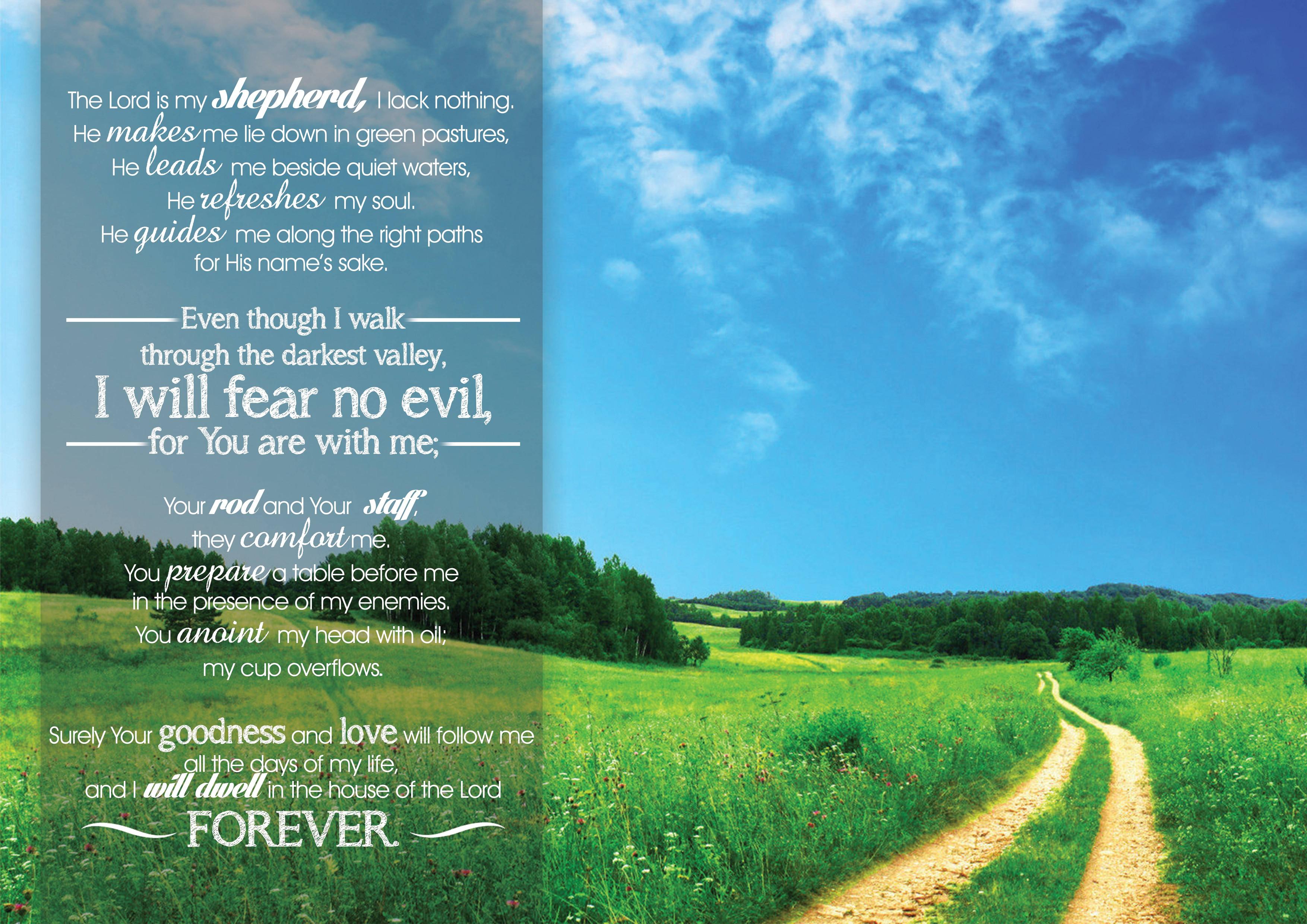 Psalm 23 Wallpapers  Wallpaper Cave