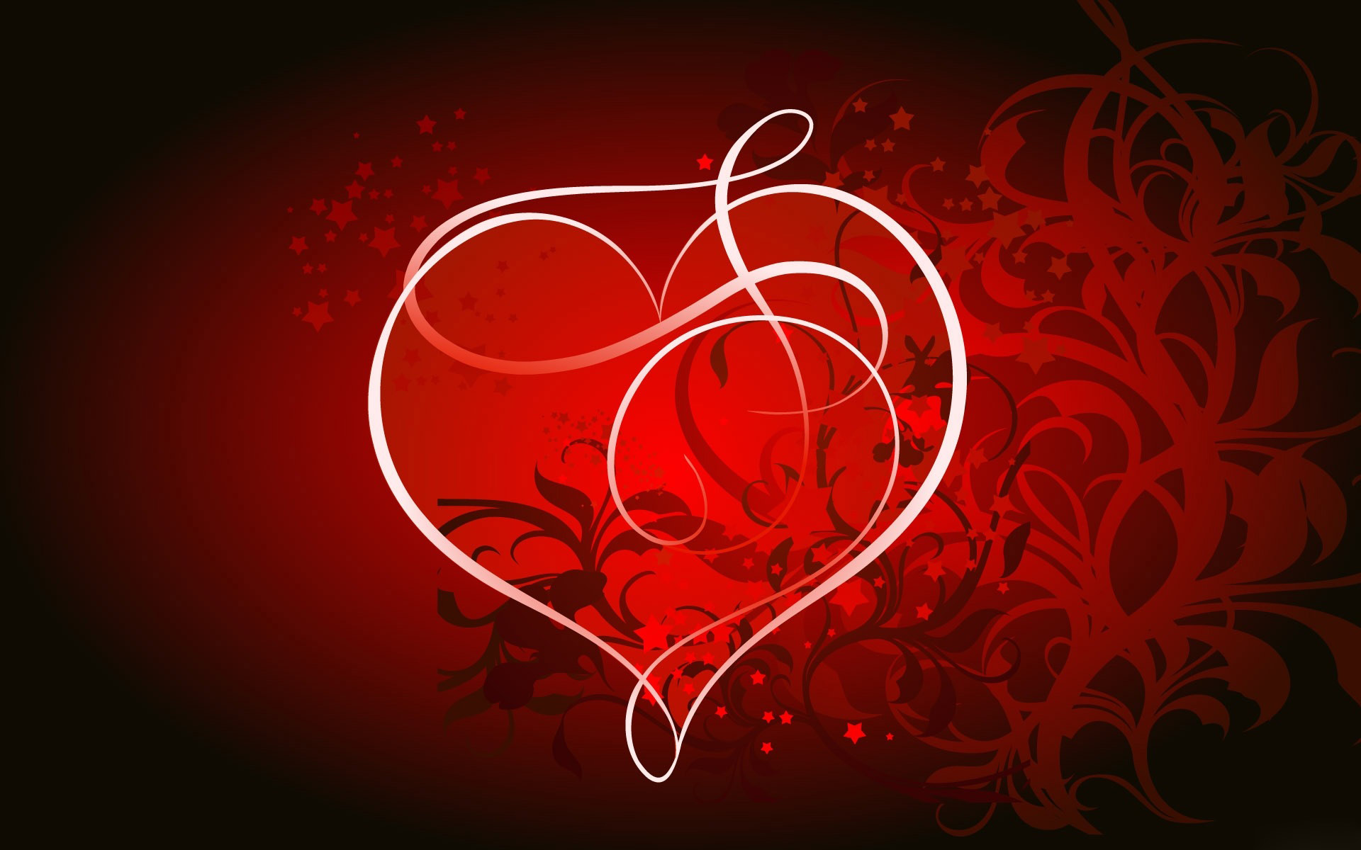 Valentine Hearts Wallpaper Desktop 3d