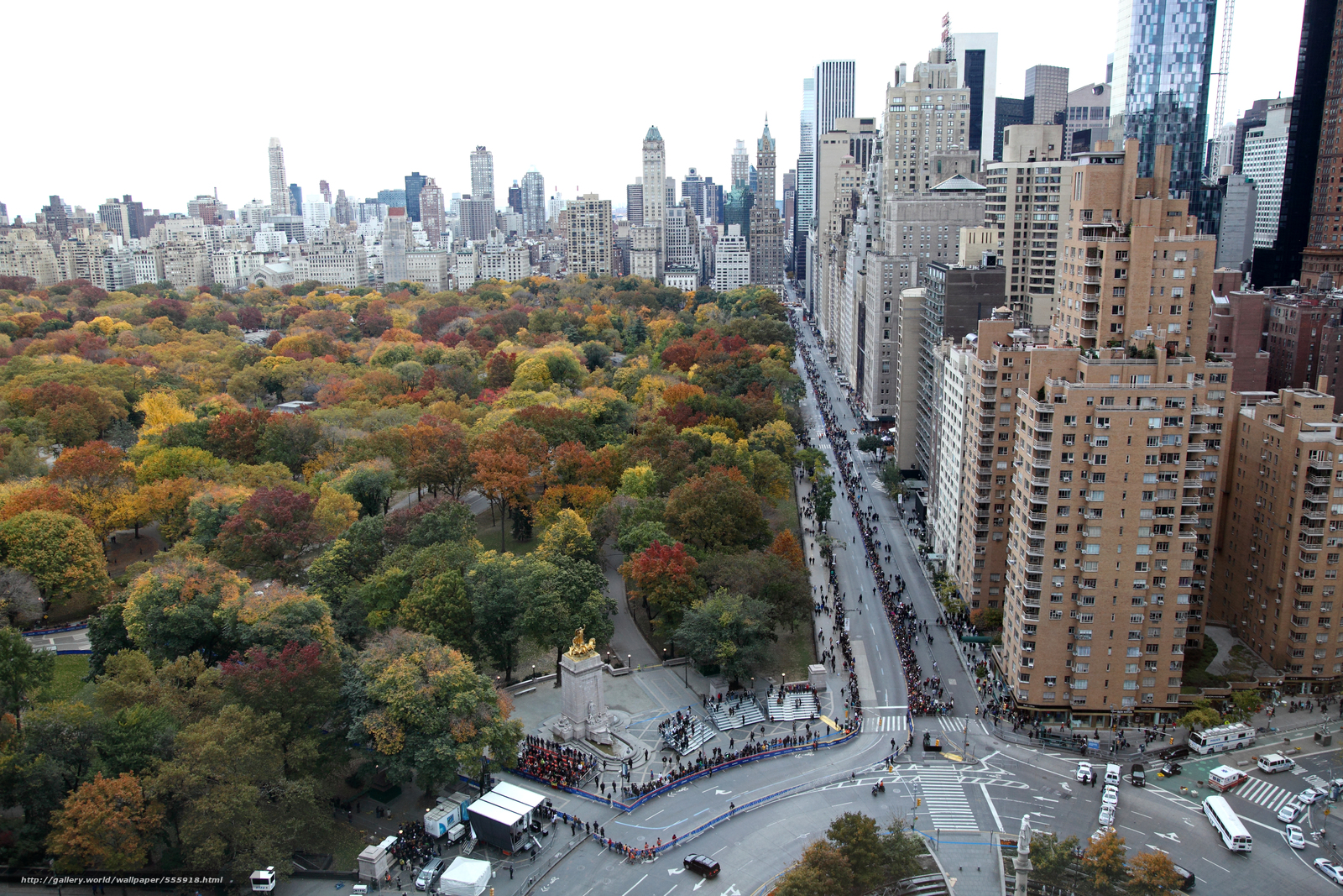 Wallpaper Central Park Manhattan Autumn Desktop