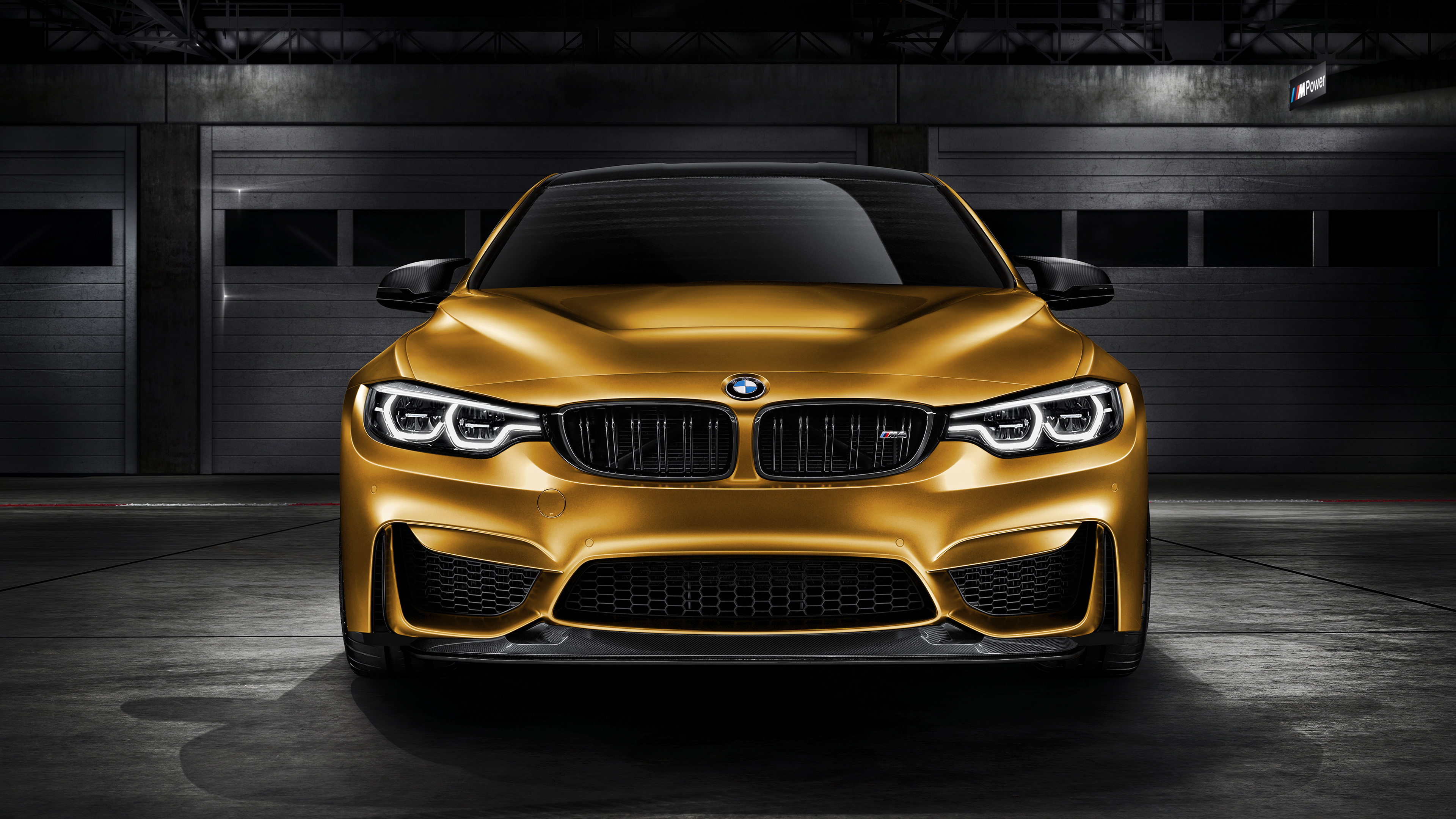 Bmw m4 Gts Sunburstgold 4k Wallpaper