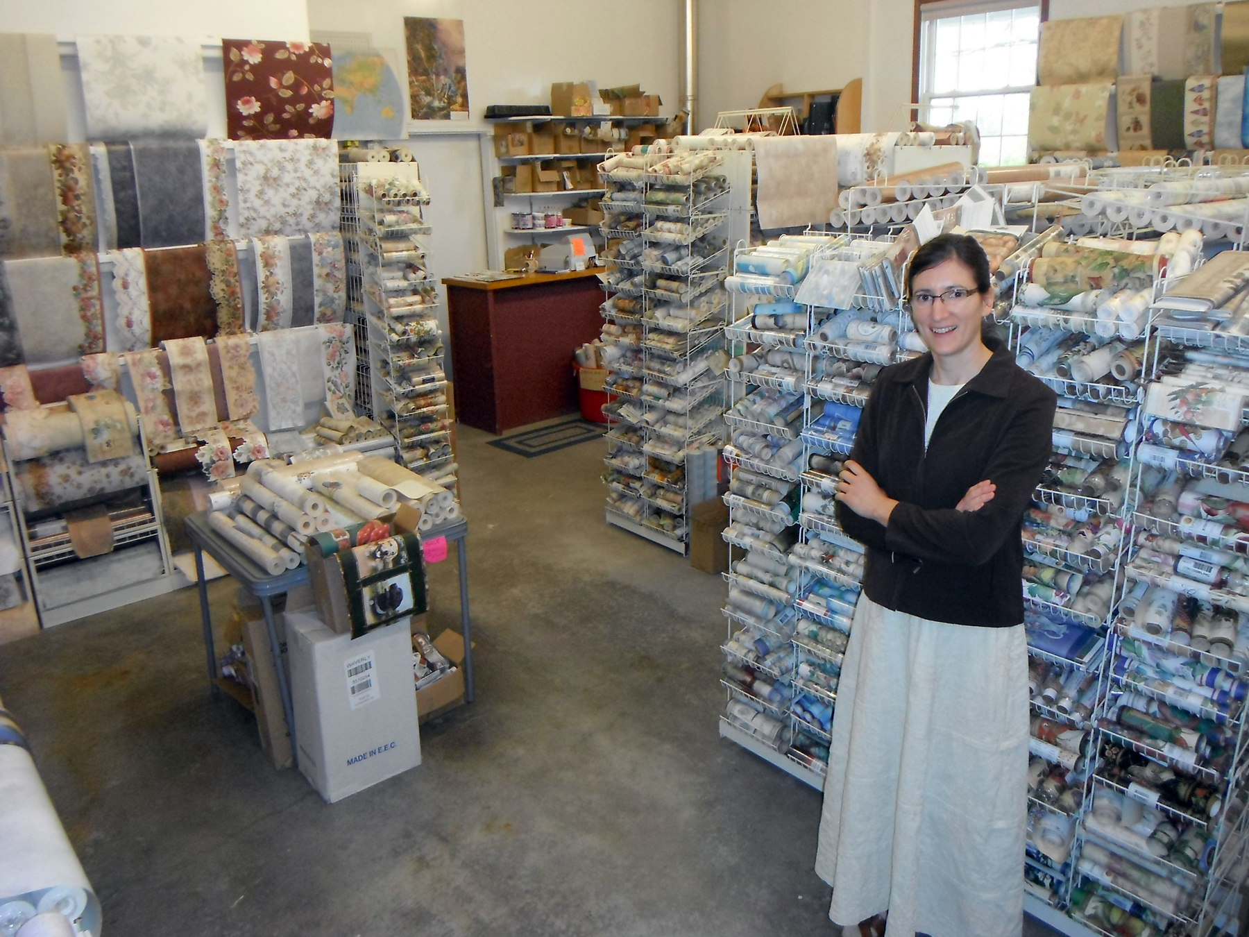 Owner Lucille Wideman will let you take some sample rolls home and 1800x1350