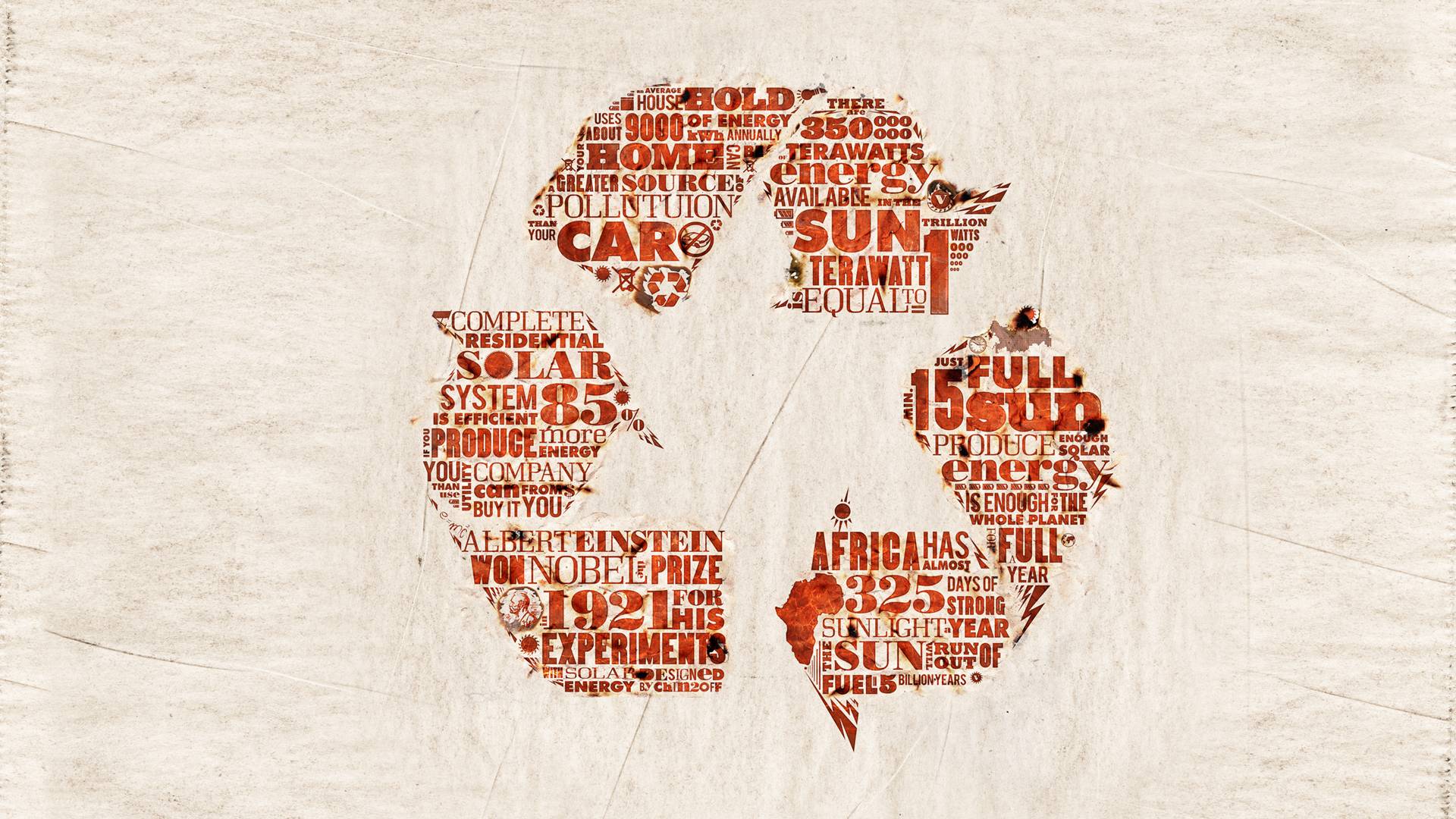 Recycle Typography Wallpaper Myspace Background