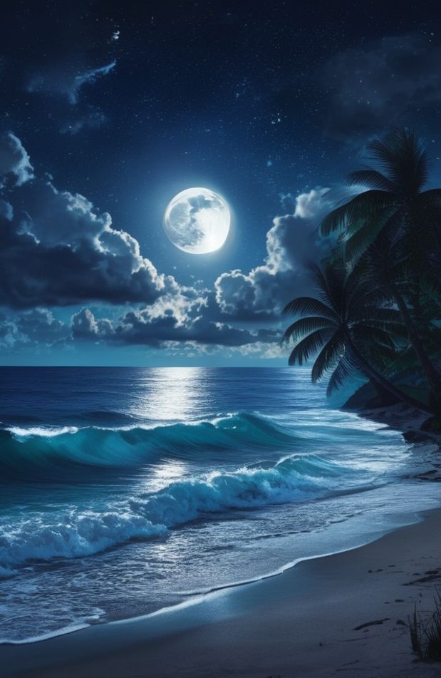 Beach Moon Wallpaper