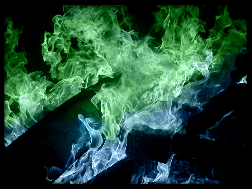 Green Smoke background Green flame on black background Stock Photo  Alamy