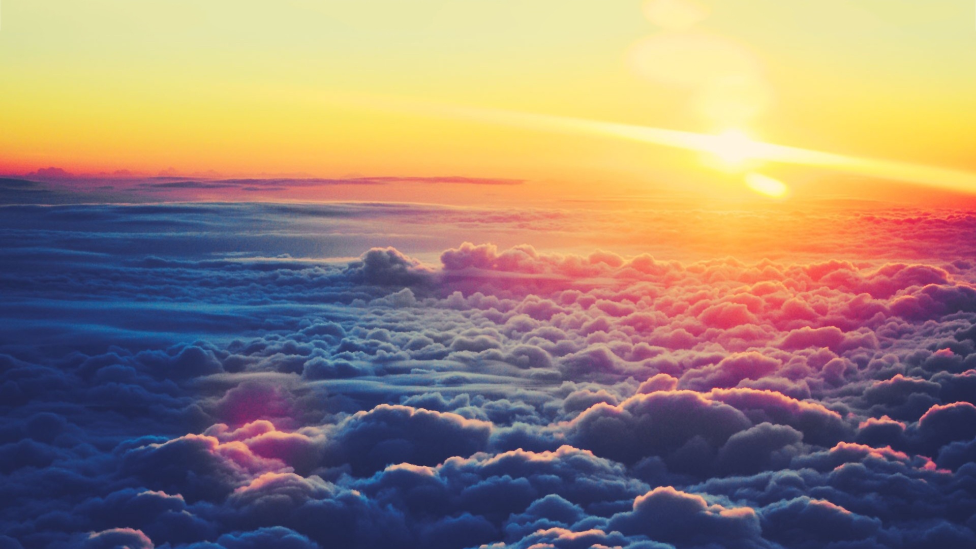 Sun And Clouds Wallpaper