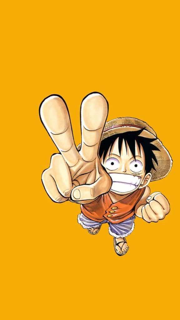 One Piece Luffy Victory Wallpaper iPhone