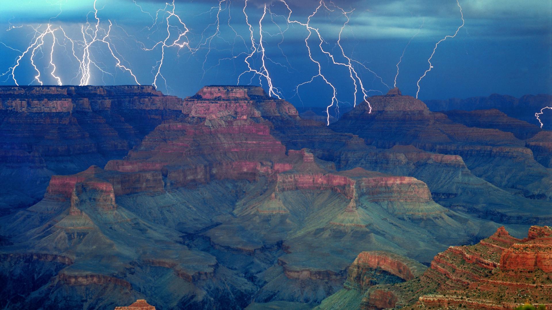 Background   The Gathering Storm Grand Canyon National Park Arizona
