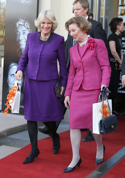 Queen Sonja Of Norway And Camilla Duchess Cornwall Leave The Nobel