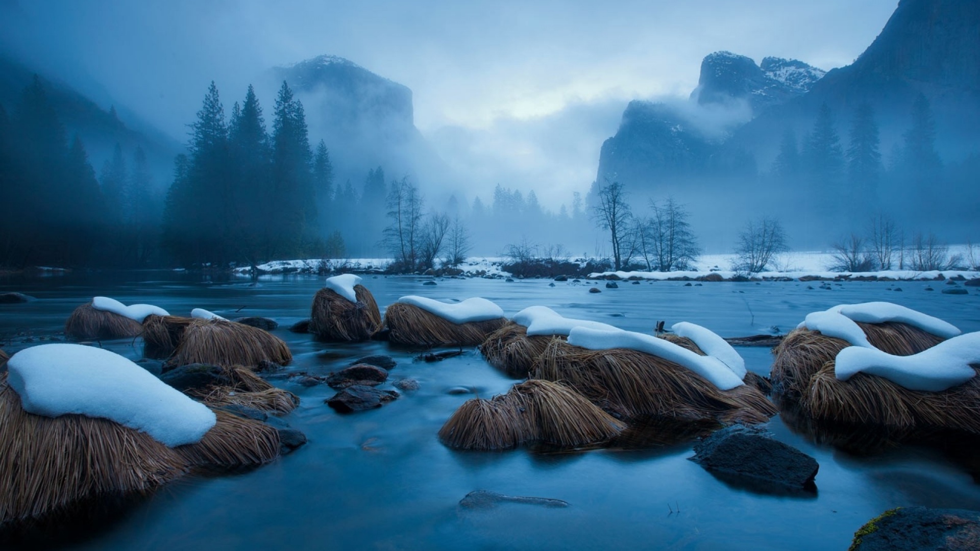 Yosemite National Park Winter Desktop Pc And Mac Wallpaper