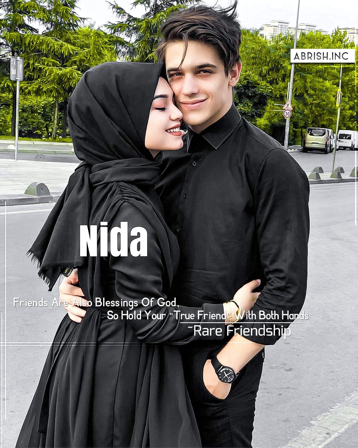Muslim Couple Dp With Name Nida