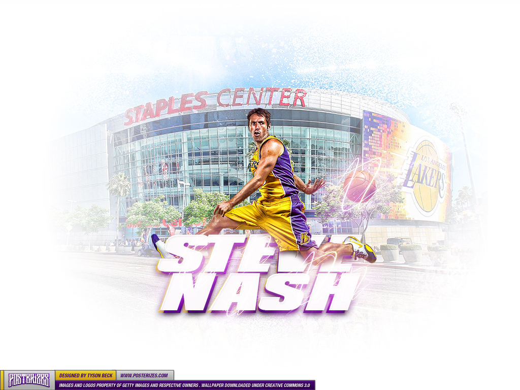 Showtime Lakers Wallpaper Steve Nash Posterizes The