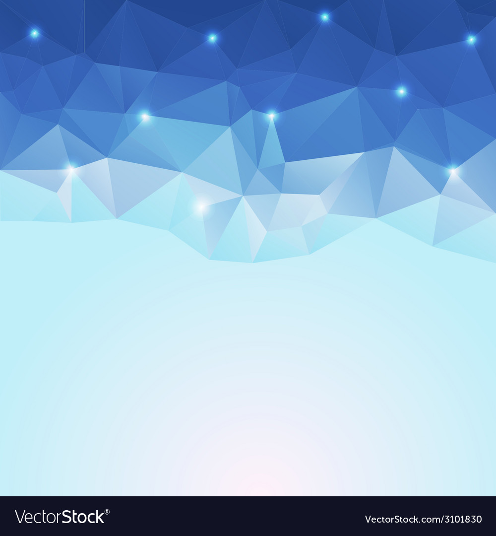Nice Blue Ice Polygonal Background Royalty Vector Image