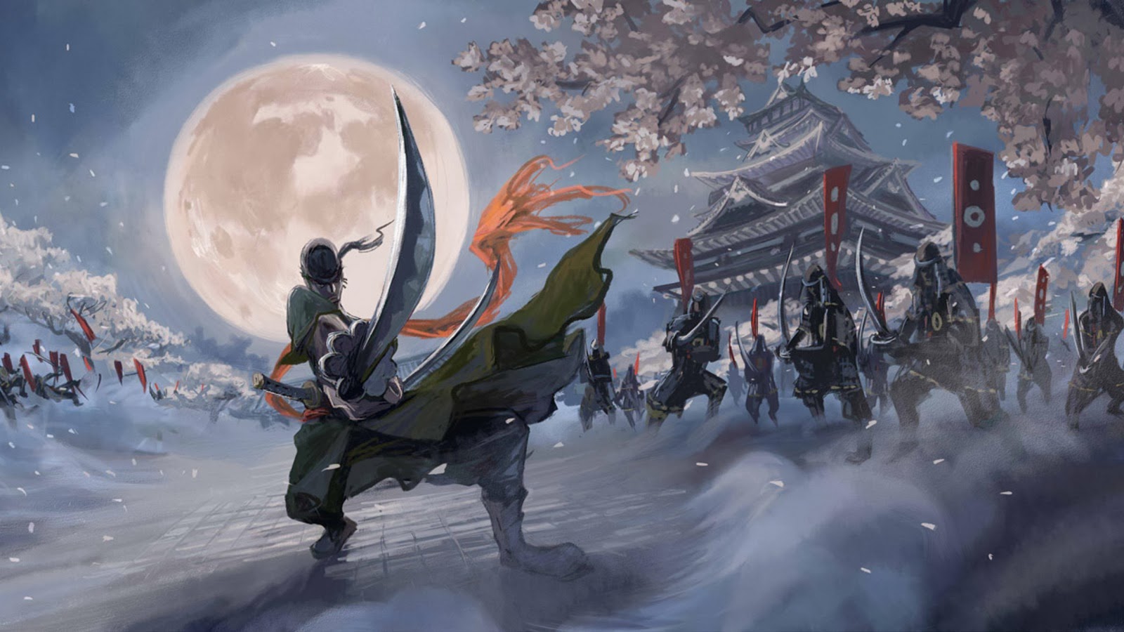 roronoa zoro samurai katana one piece anime hd wallpaper 1600x900 24 1600x900