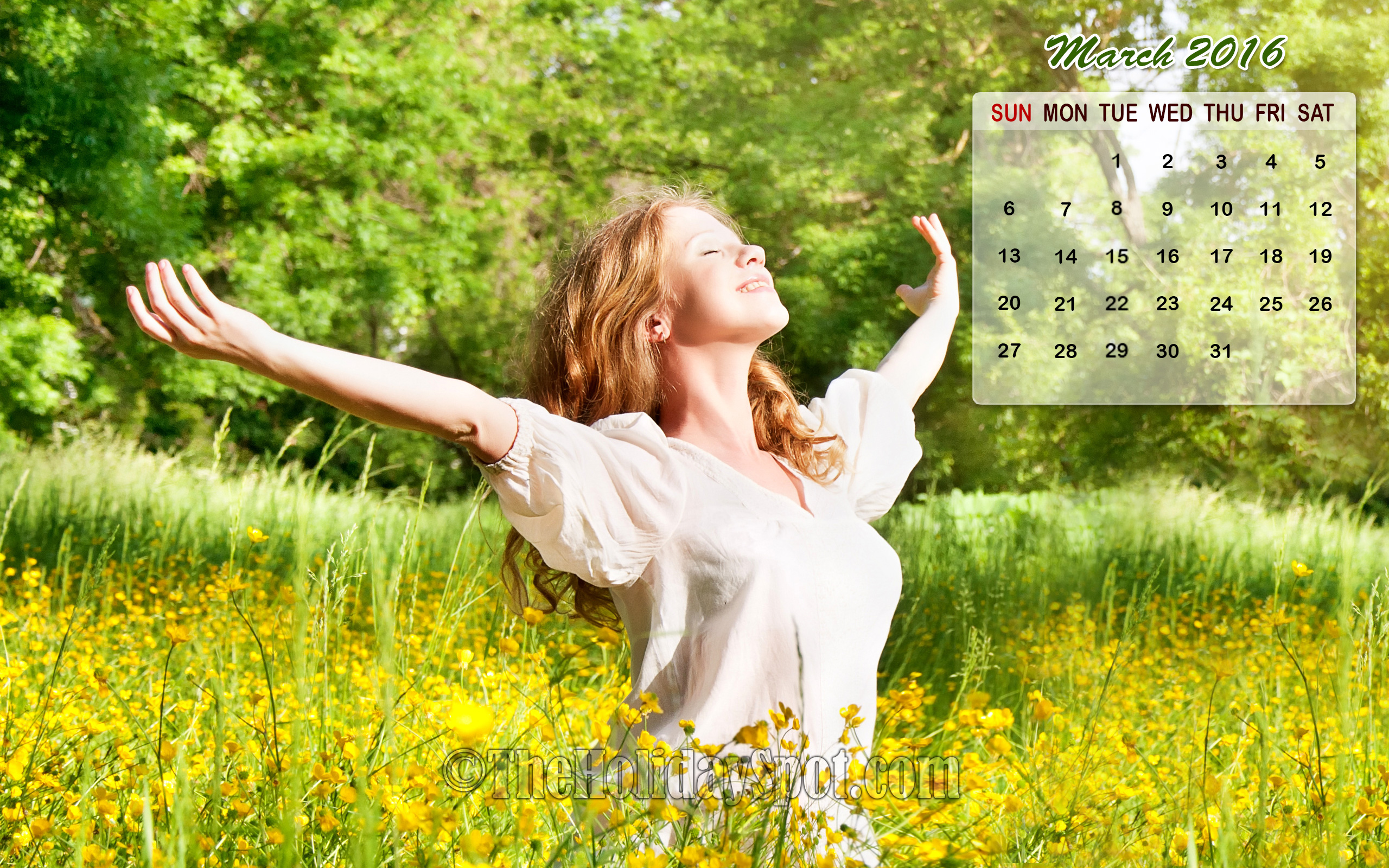 Month wise Calendar Wallpapers for the Whole Year 2560x1600