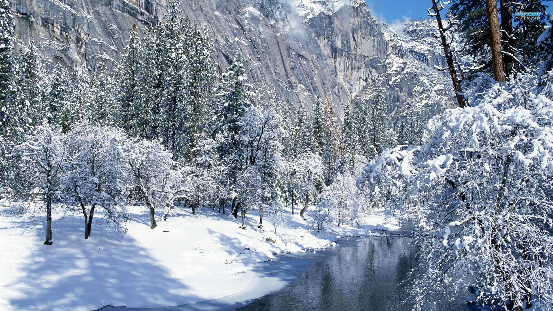 Snowy Mountains Wallpaper HD