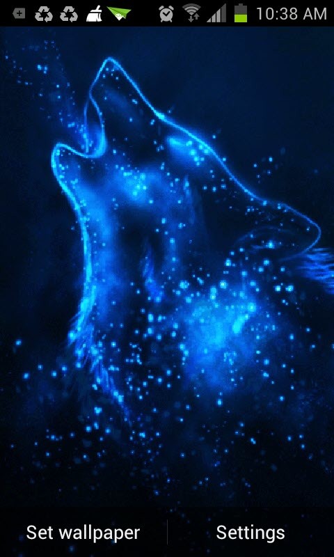 The Neon Wolf Live Wallpaper App To Your Android Phone Or Tablet