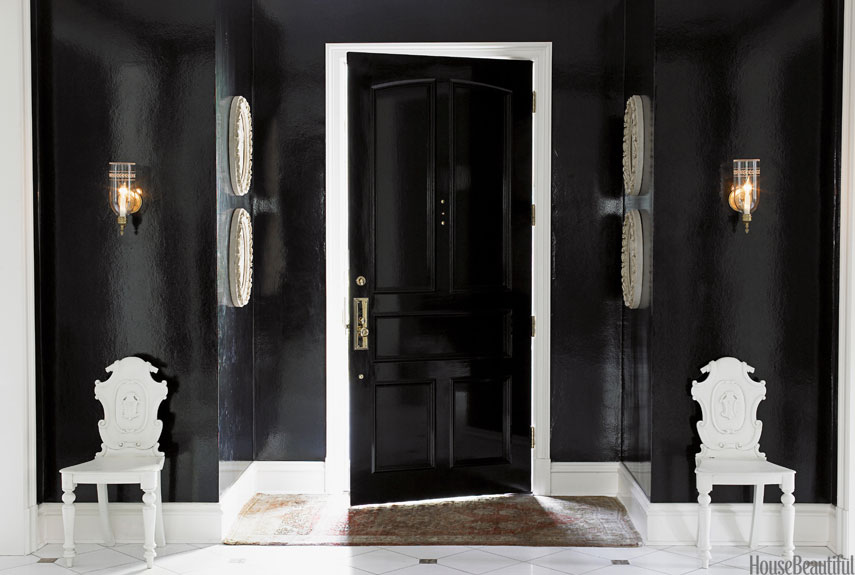 High Gloss Black Door The Interior Collective