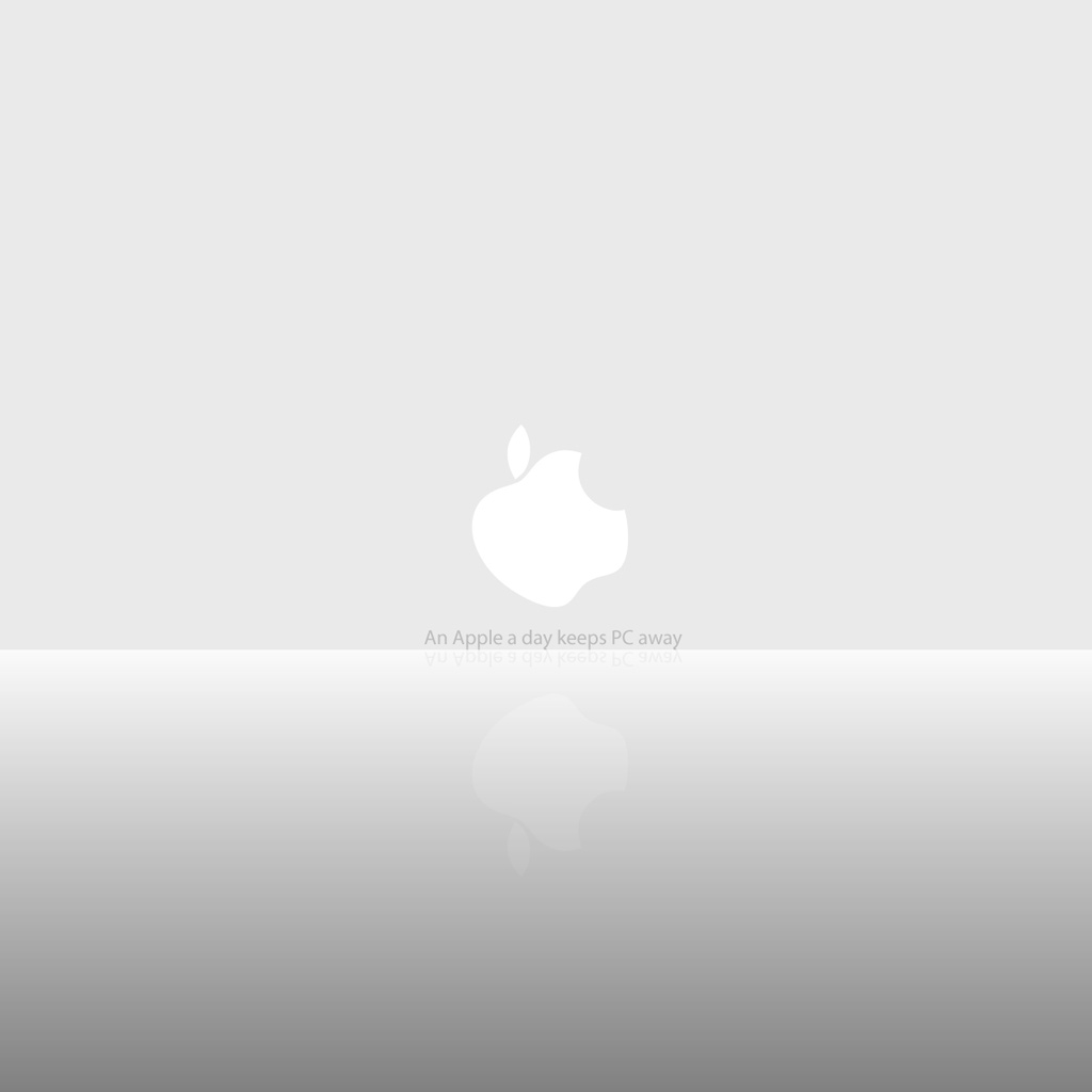 iPad Wallpaper White Apple Logo Mini