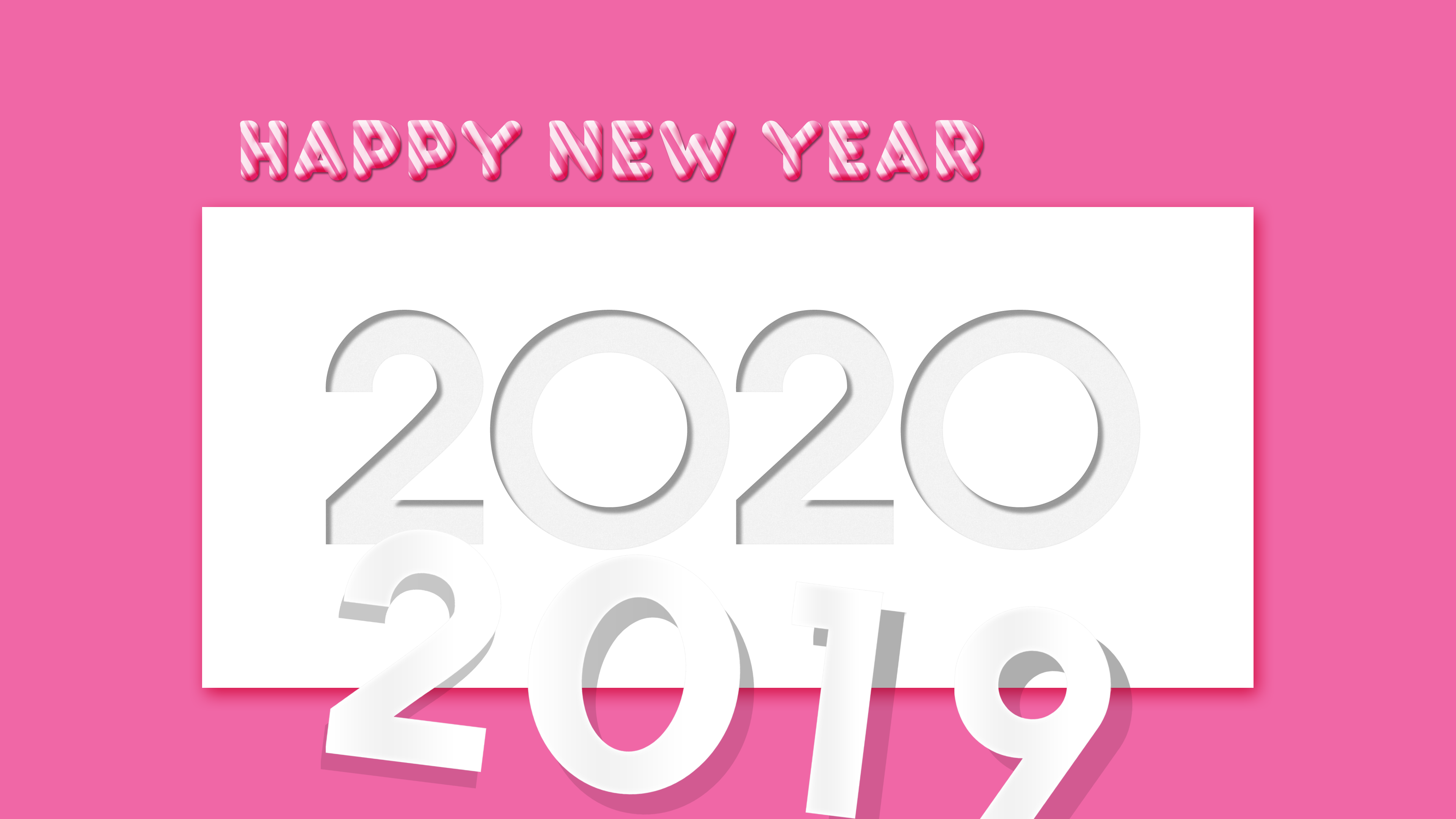 New Year 2020 4k Ultra HD Wallpaper Background Image 3840x2160
