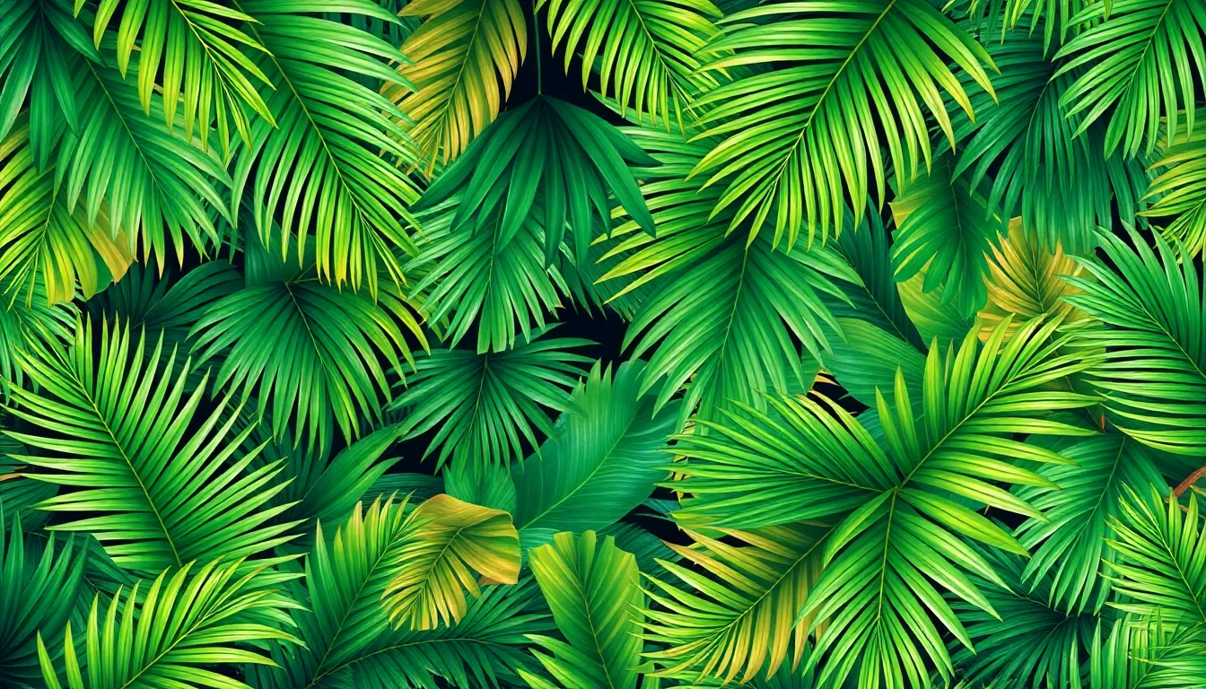 Palm Leaf Wallpaper