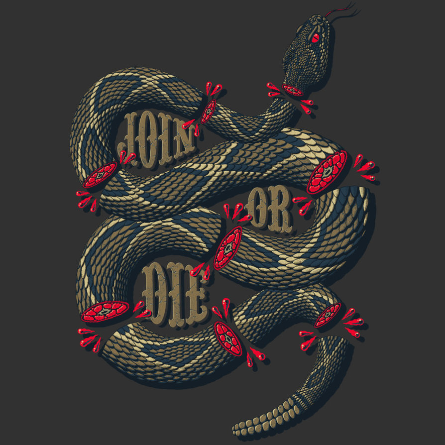 Join Or Die Wallpaper By Lucacozzi