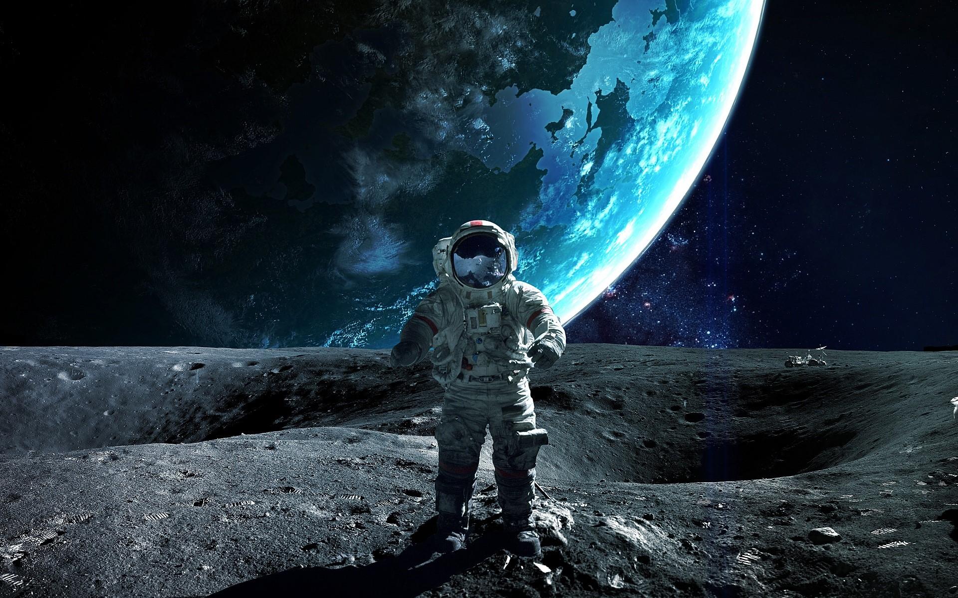 964340 astronaut Moon space art space   Rare Gallery HD Wallpapers