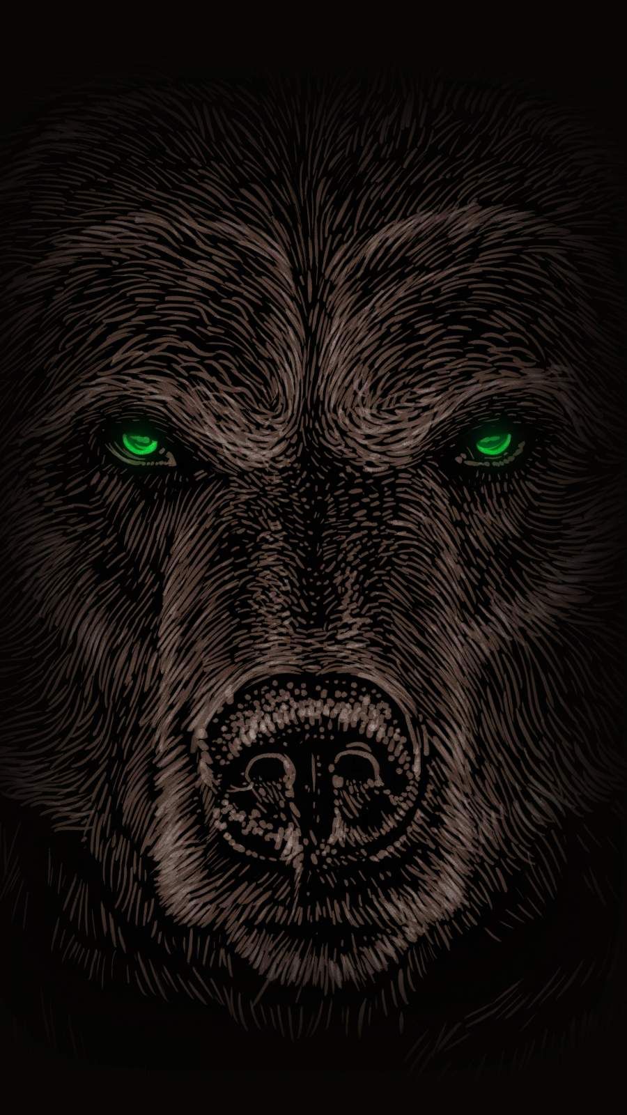 Grizzly Bear iPhone Wallpaper Grizzly bear tattoos Bear artwork