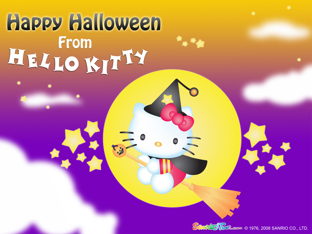 Halloween Wallpaper Hello Kitty