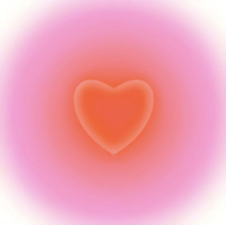 Pink And Orange Heart Wallpaper Aura Colors
