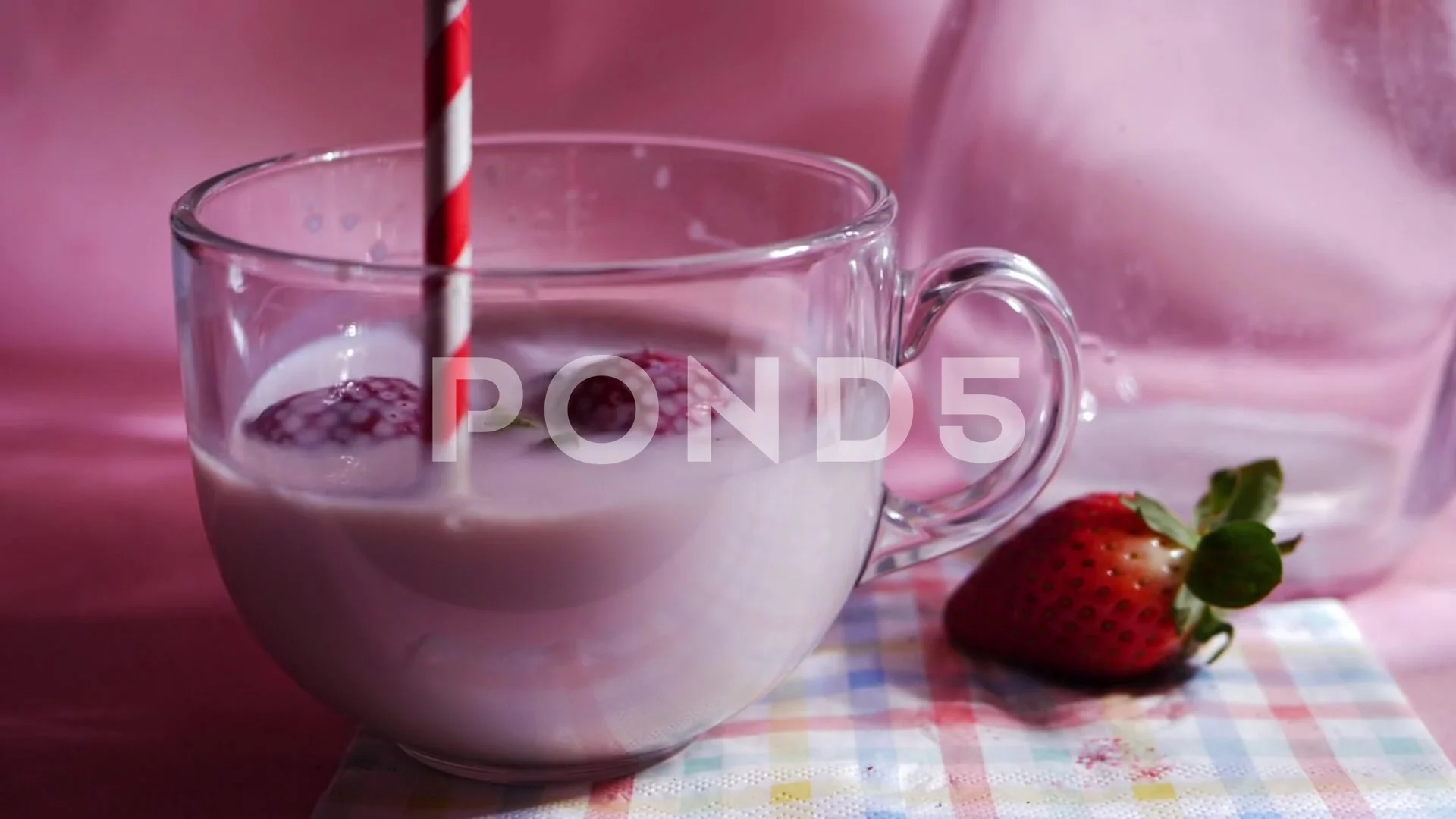 Strawberry Milkshake Wallpaper