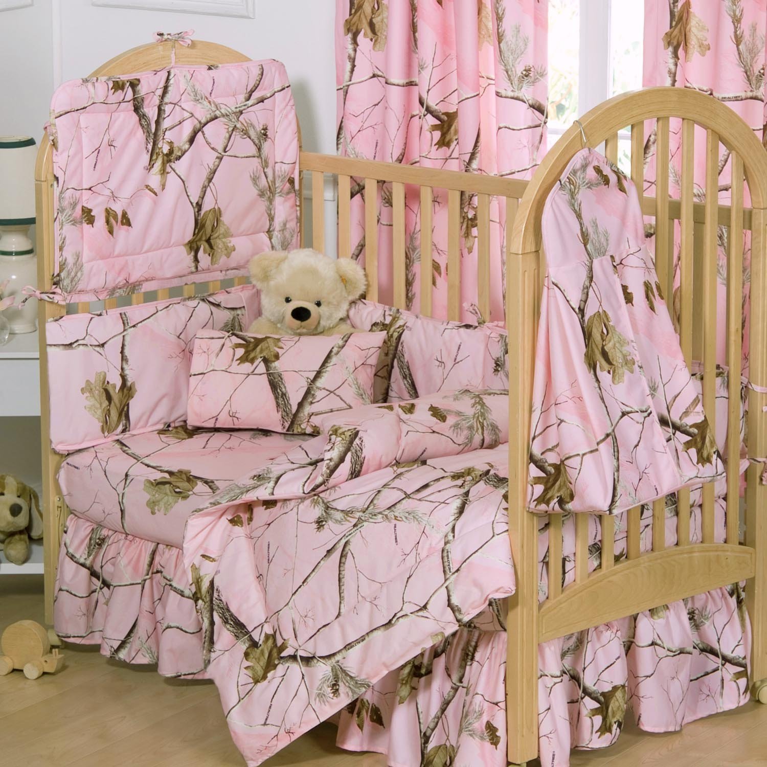 Realtree Camo Crib BeddingCrib Pink Camo Bedskirt Baby Girl 1500x1500
