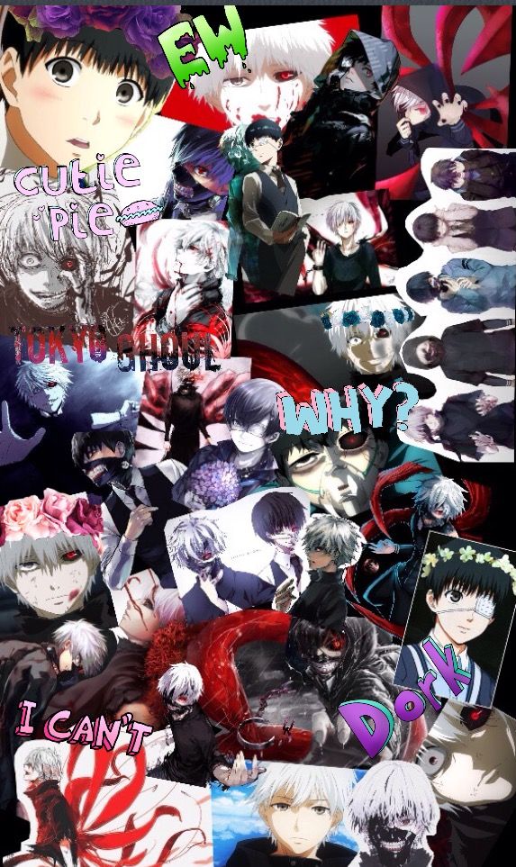Tokyo ghoul collage by Vanessa Castillo 573x963