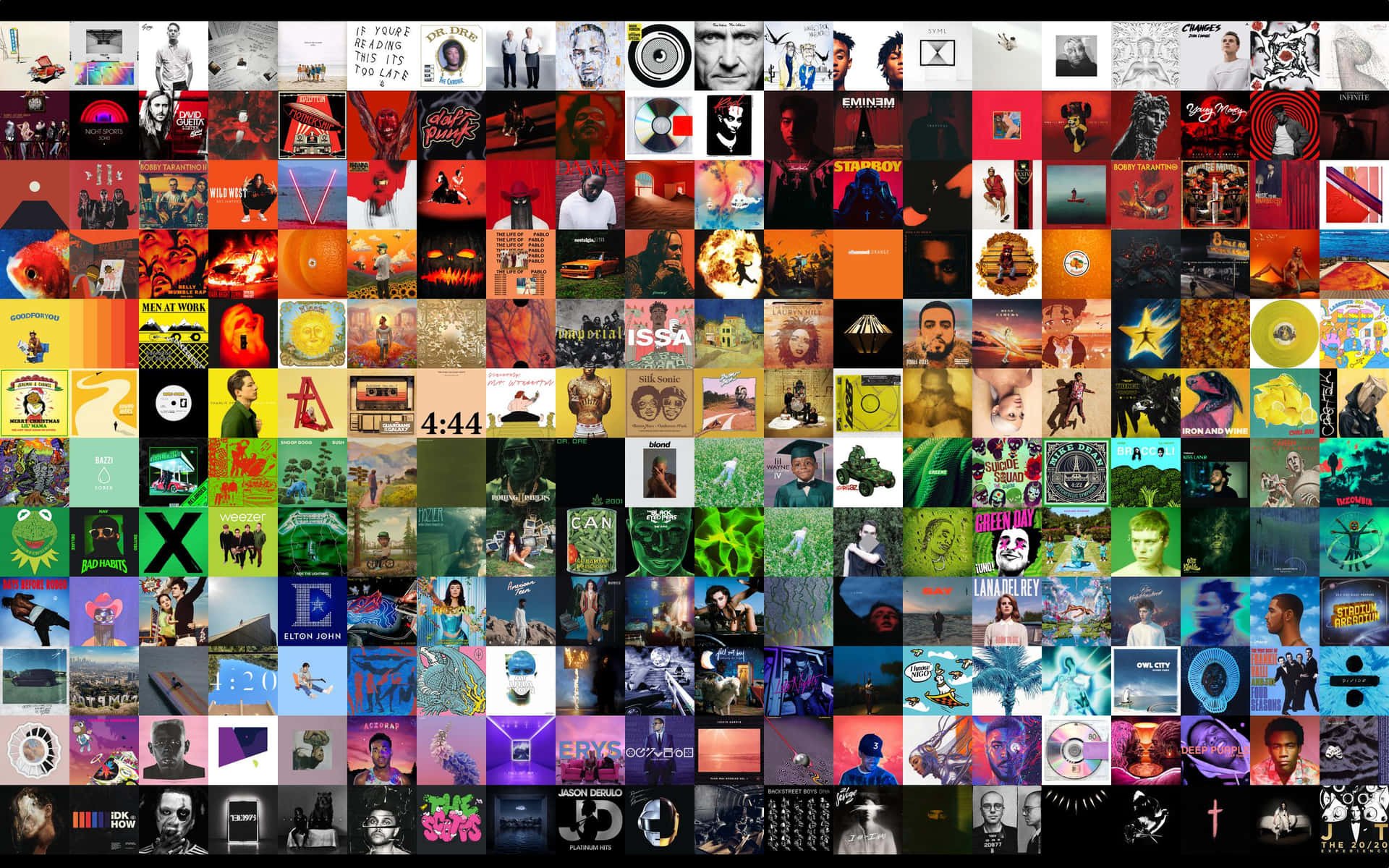 Rapper Collage Wallpaper