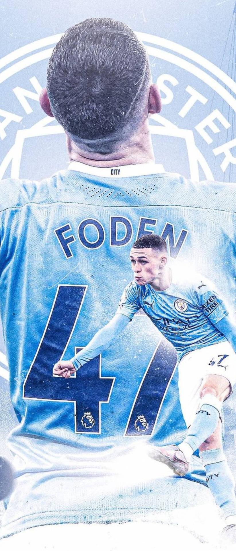 Download Phil Foden Number 4 Jersey Wallpaper